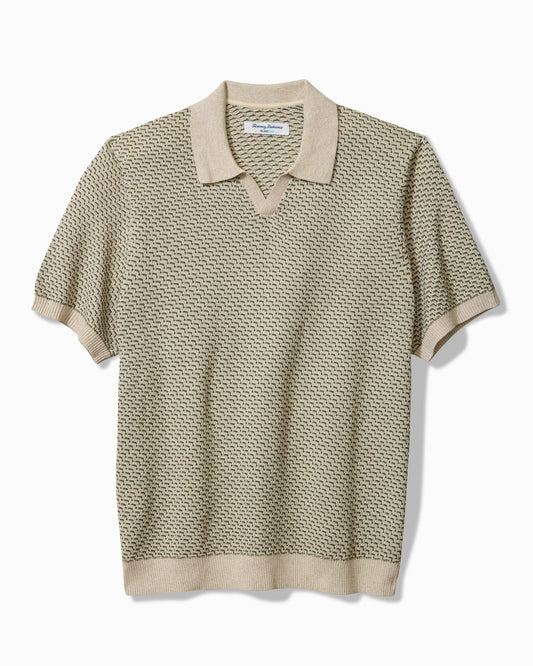 Coolside Johnny Collar IslandZone Sweater Polo - Palm Verde