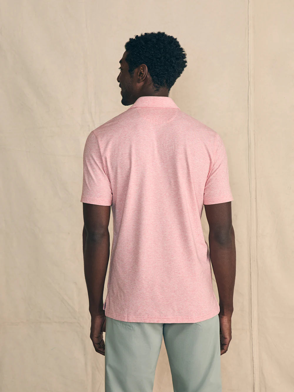 Faherty Movement Polo - Sunbeam Heather