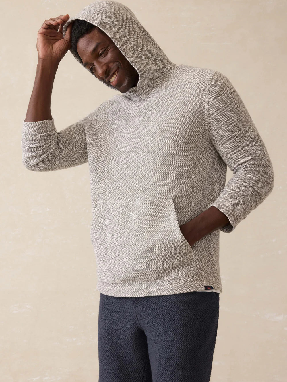Faherty Whitewater Hoodie - Grey Shell Loop
