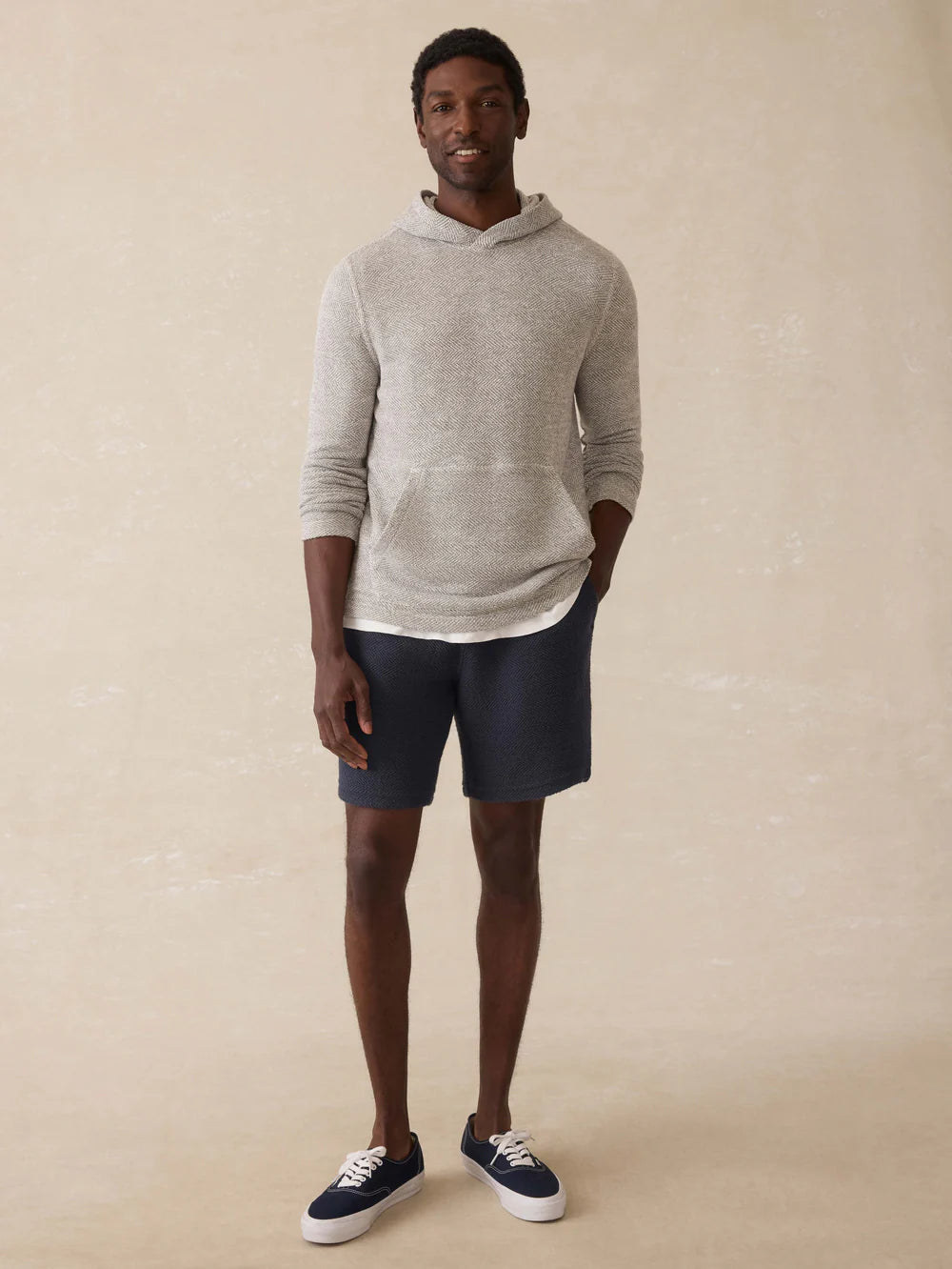 Faherty Whitewater Hoodie - Grey Shell Loop