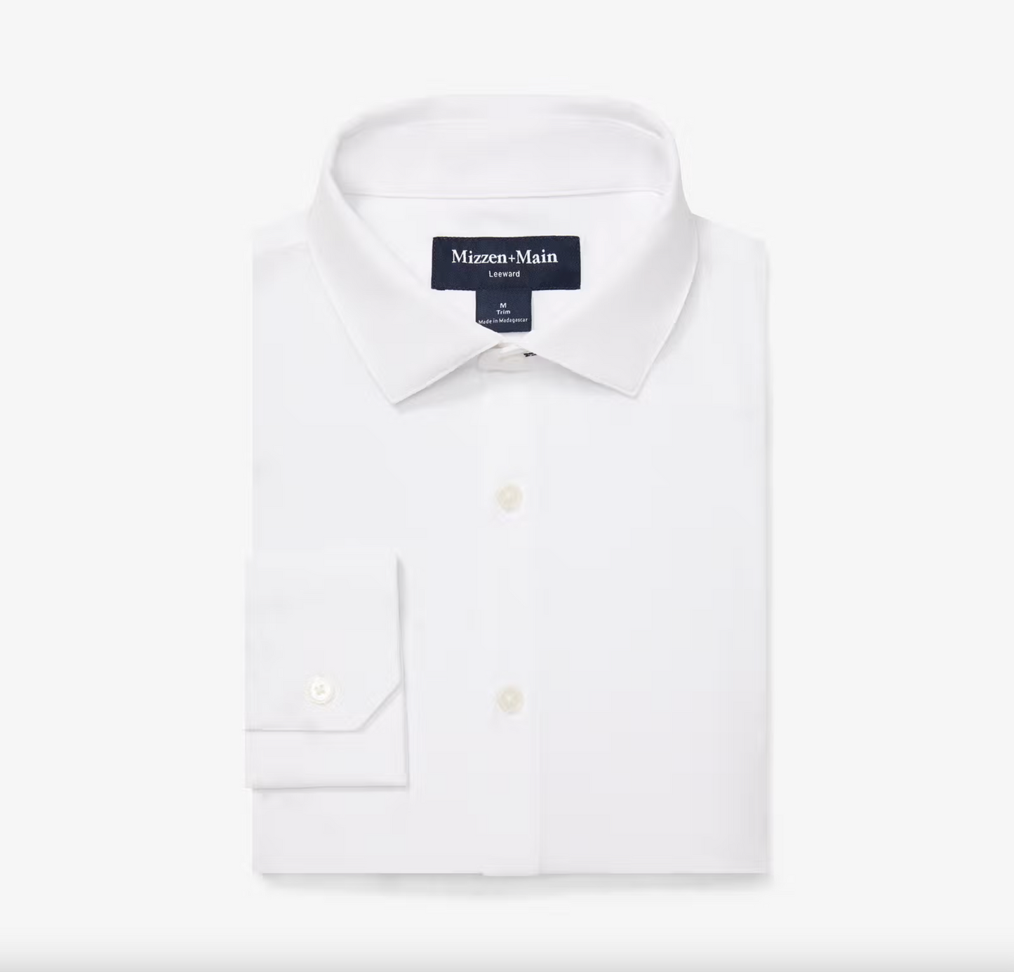 Leeward Dress Shirt - White Solid