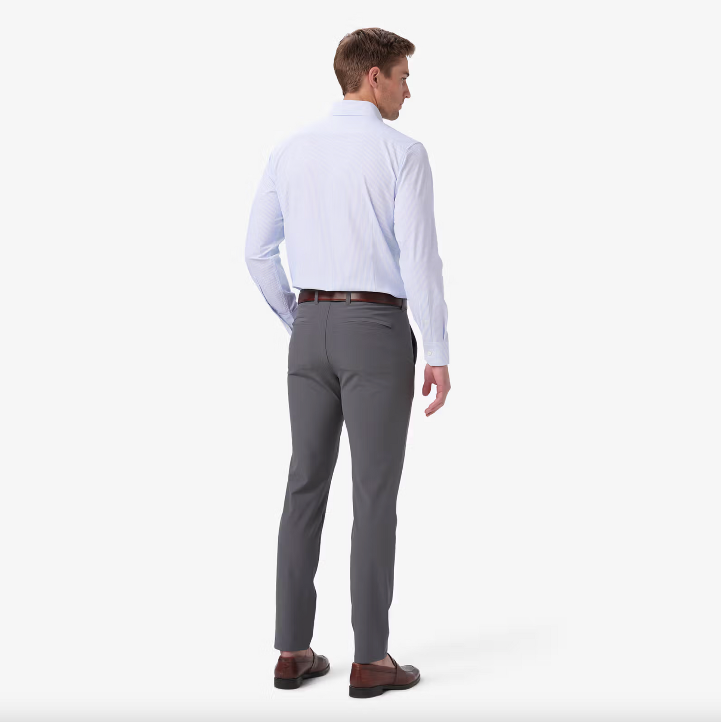 Leeward Dress Shirt - Bel Air Blue Banker Stripe