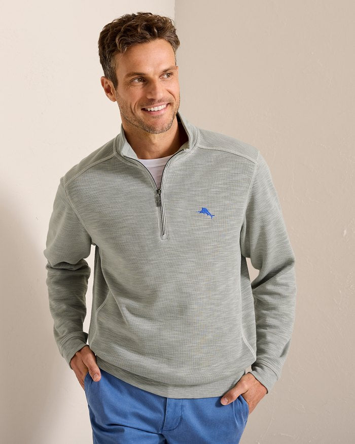 Tobago Bay Half Zip - Smoke Grey