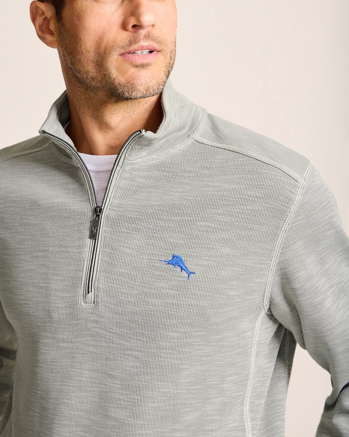Tobago Bay Half Zip - Smoke Grey