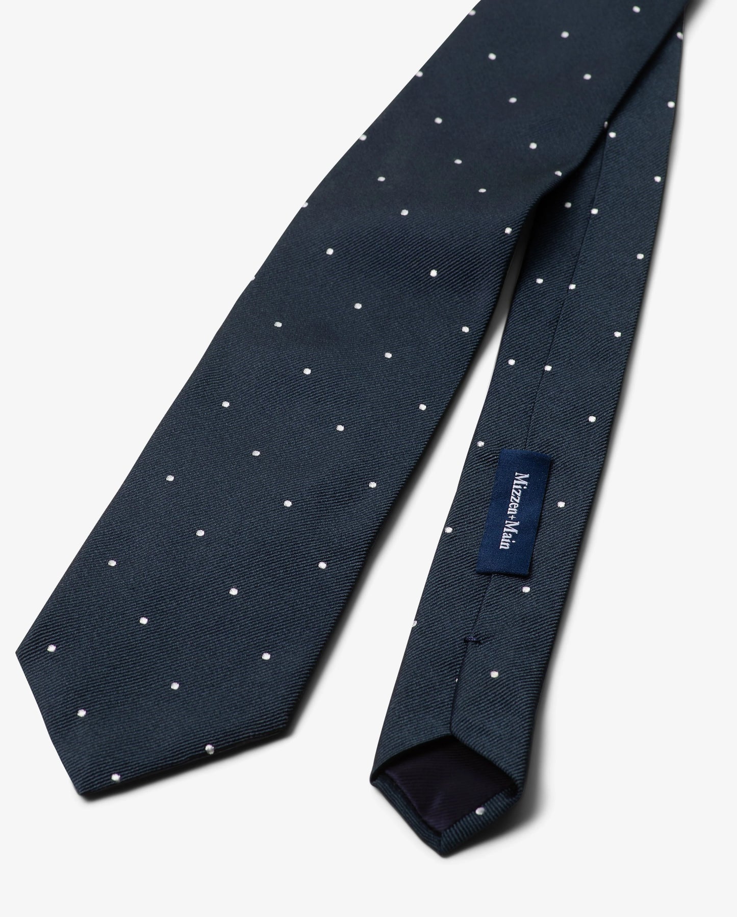 Navy Dot Silk Tie