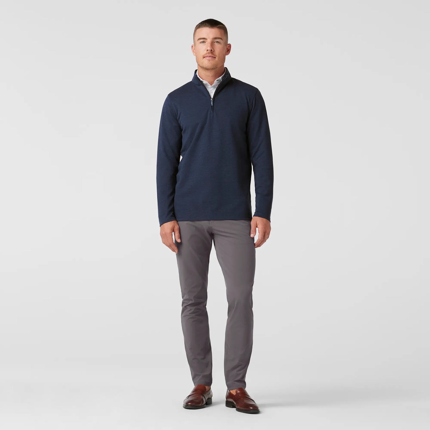 KPI Quarter Zip - Navy Heather