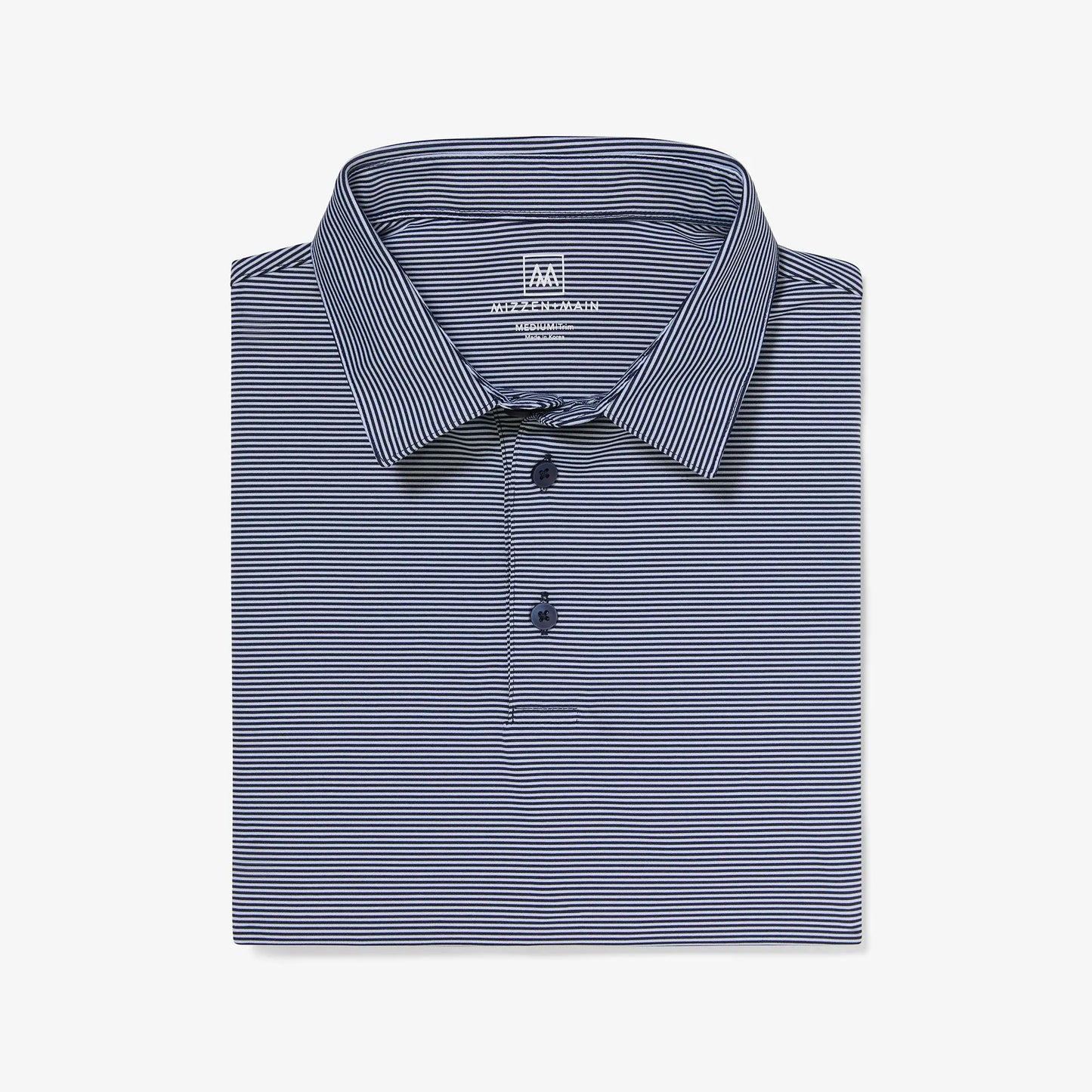 Versa Classic Polo - Navy Stripe