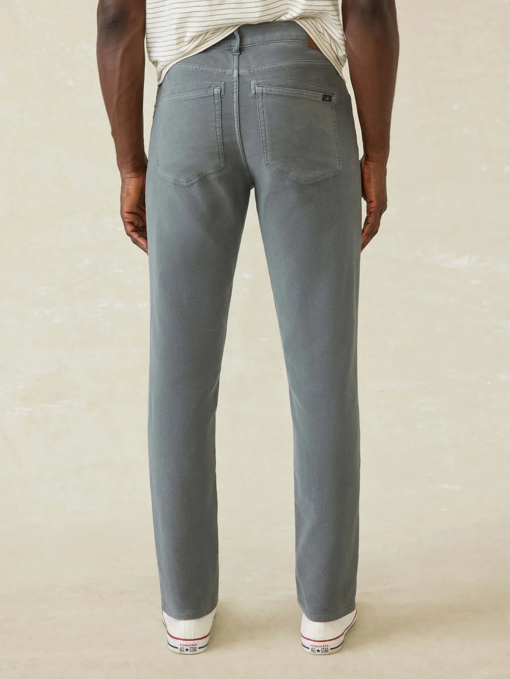 Faherty Stretch Terry 5-Pocket Pant - Slate