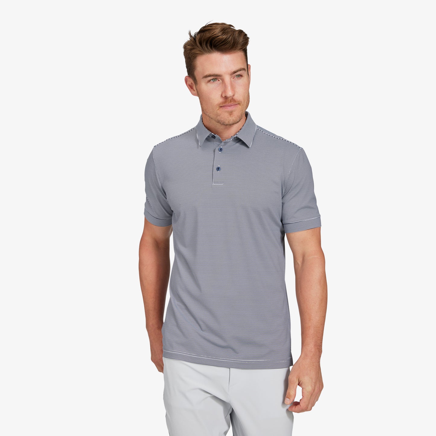 Versa Classic Polo - Navy Stripe