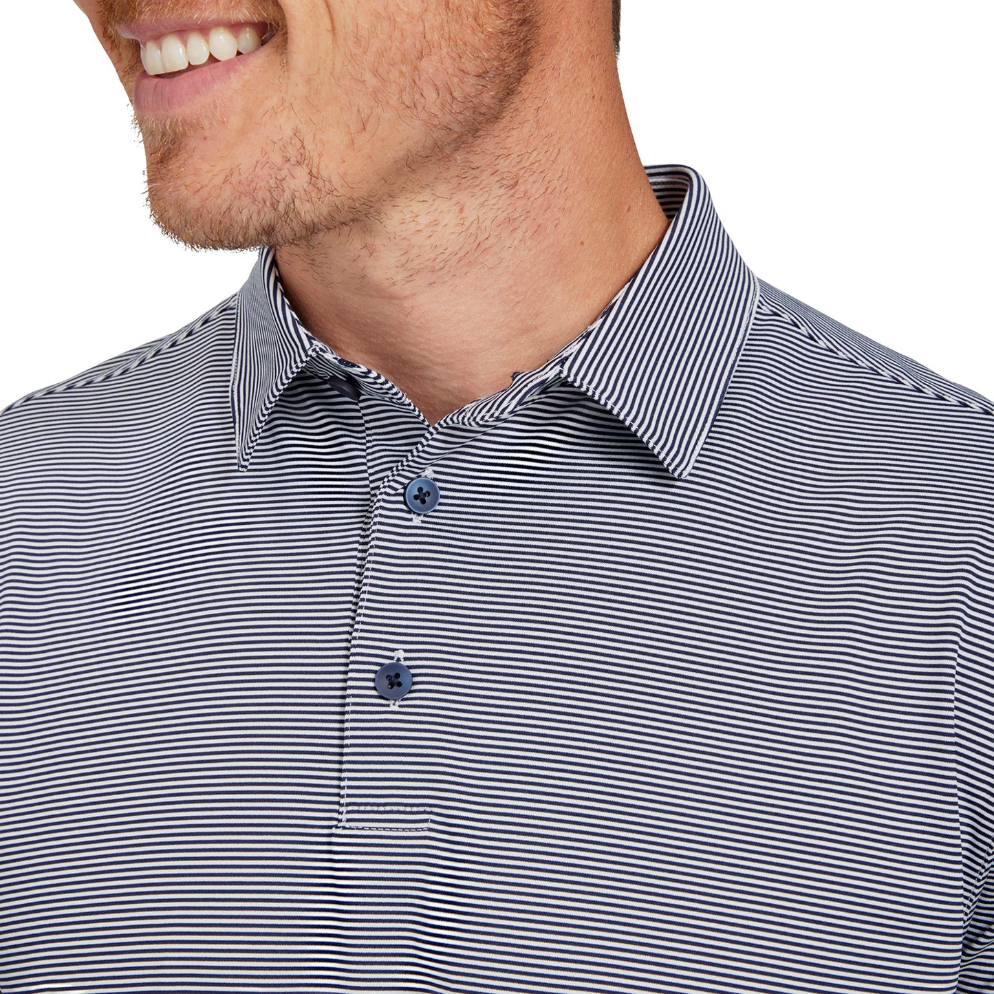 Versa Classic Polo - Navy Stripe