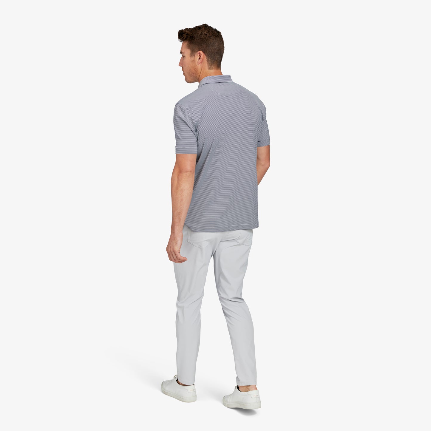 Versa Classic Polo - Navy Stripe