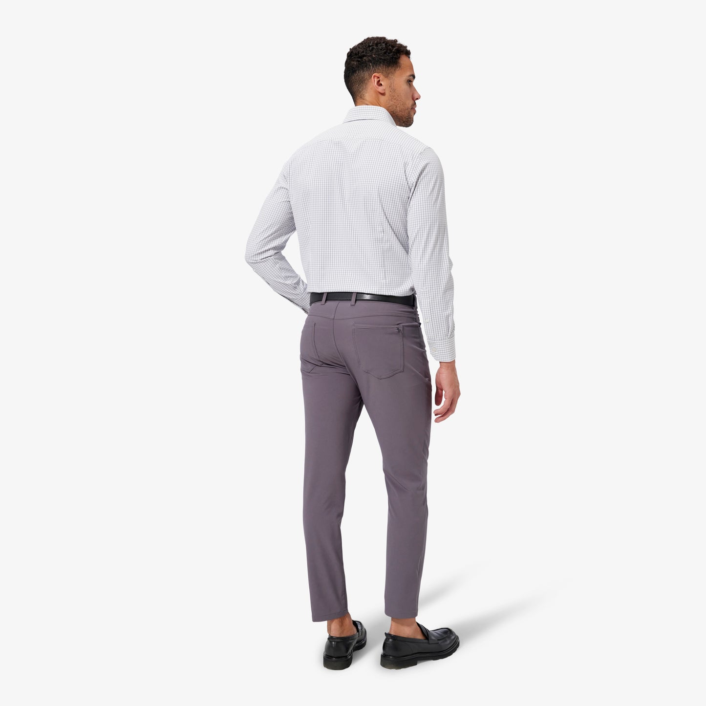 Leeward Dress Shirt - White/Navy