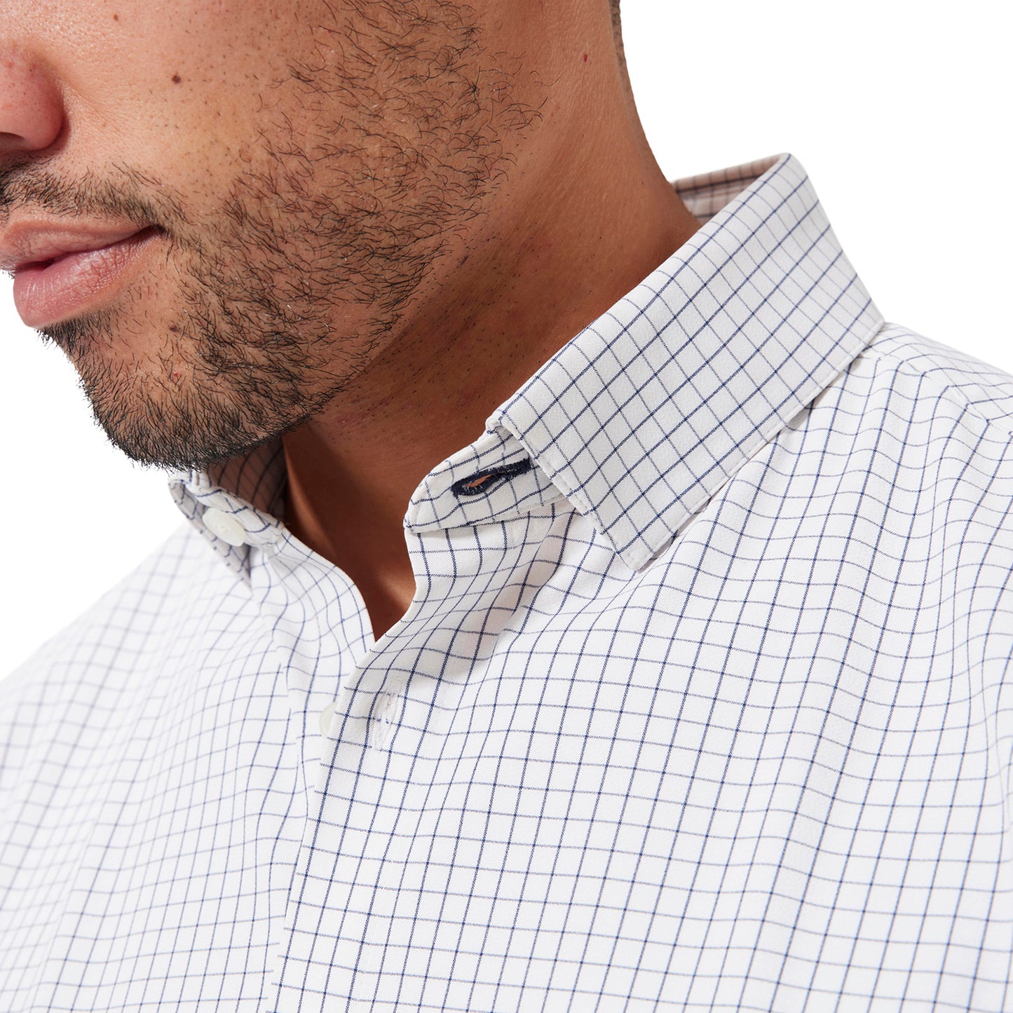 Leeward Dress Shirt - White/Navy
