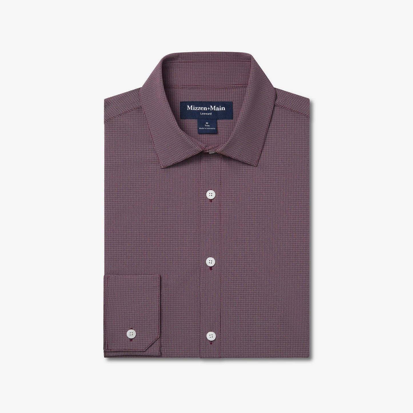 Leeward Dress Shirt - Eggplant Levi Plaid