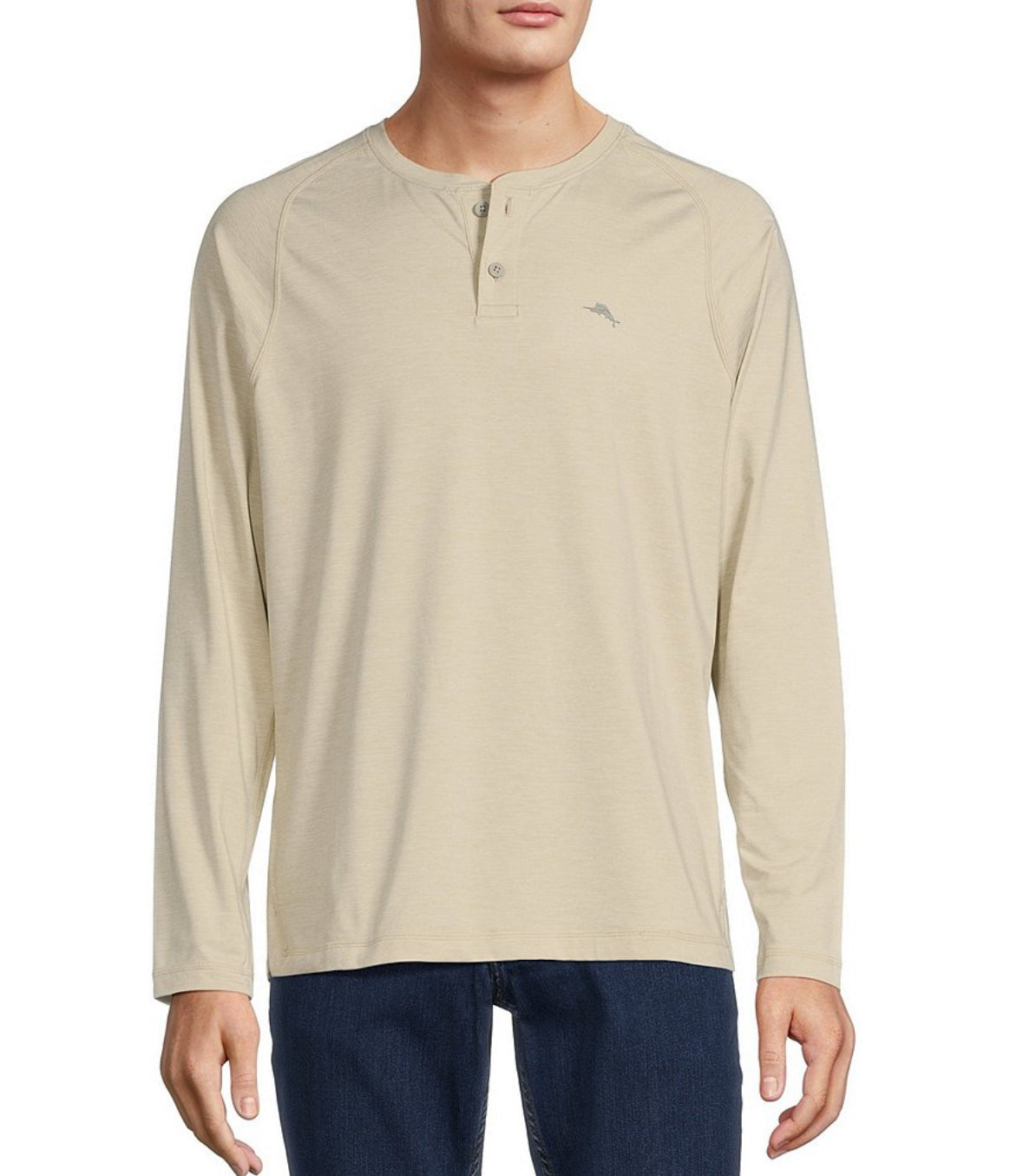 Sandrunner Long Sleeve Henley - Warm Mist