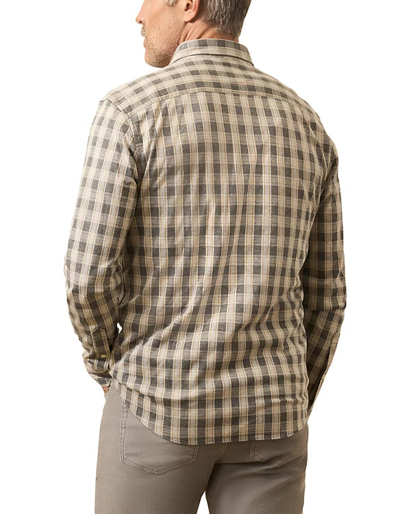 Coastline Knit Plaid Button Down Shirt - Valley Grounds Plaid