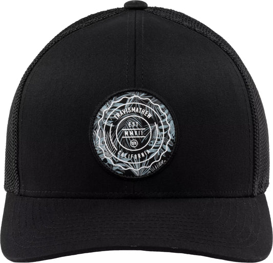 The Patch Floral Cap - Black