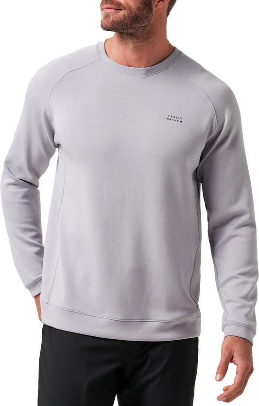 TravisMathew Return Trip Crewneck - Sleet