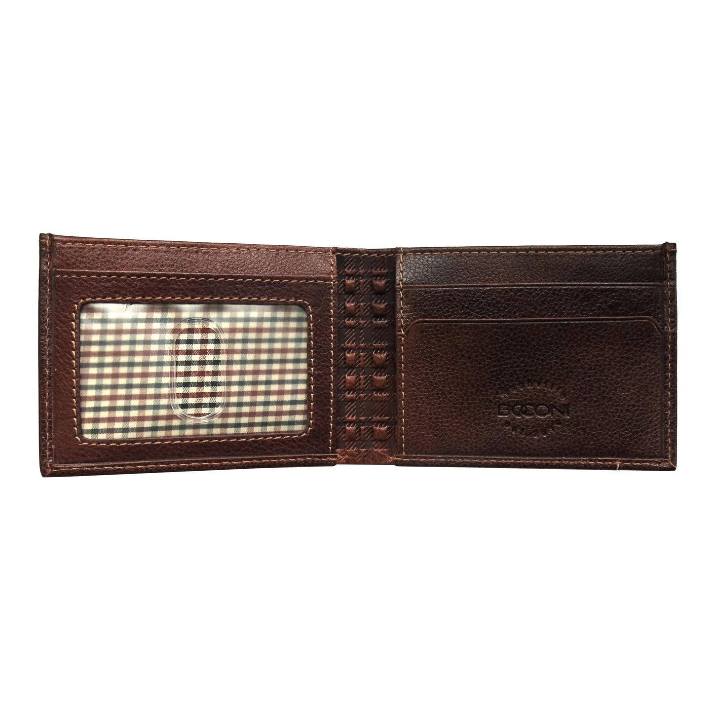 Garth Slim Leather Wallet - Brown