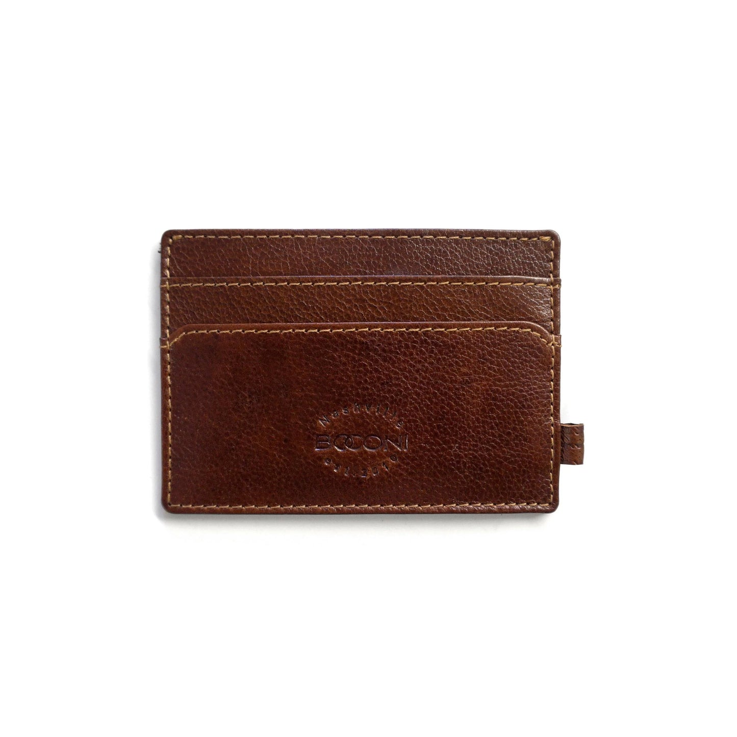 Garth Leather ID Card Case - Brown