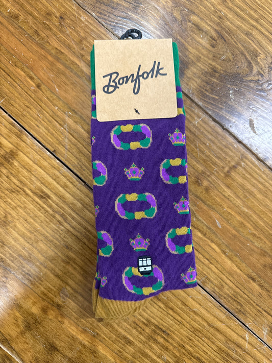 King Cake Socks