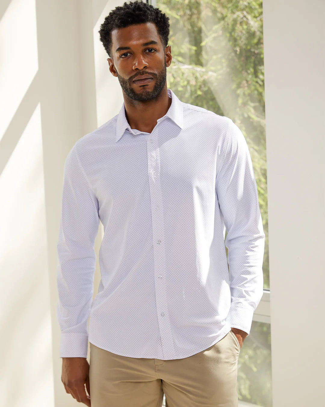 Madeflex Journey Performance Shirt - White Dot