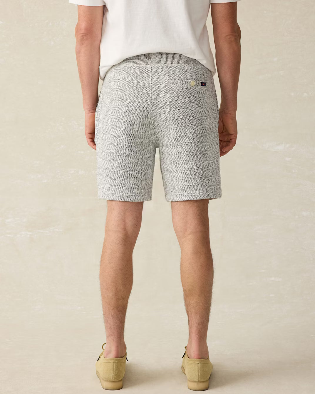 Faherty Whitewater Sweatshort - Grey Shell Loop