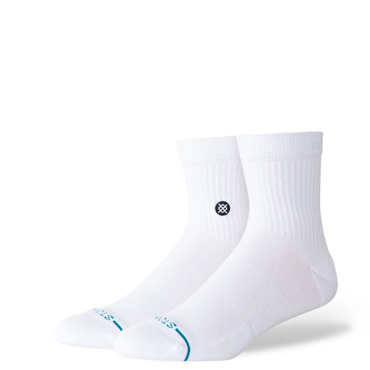 Stance Icon Quarter Socks - White