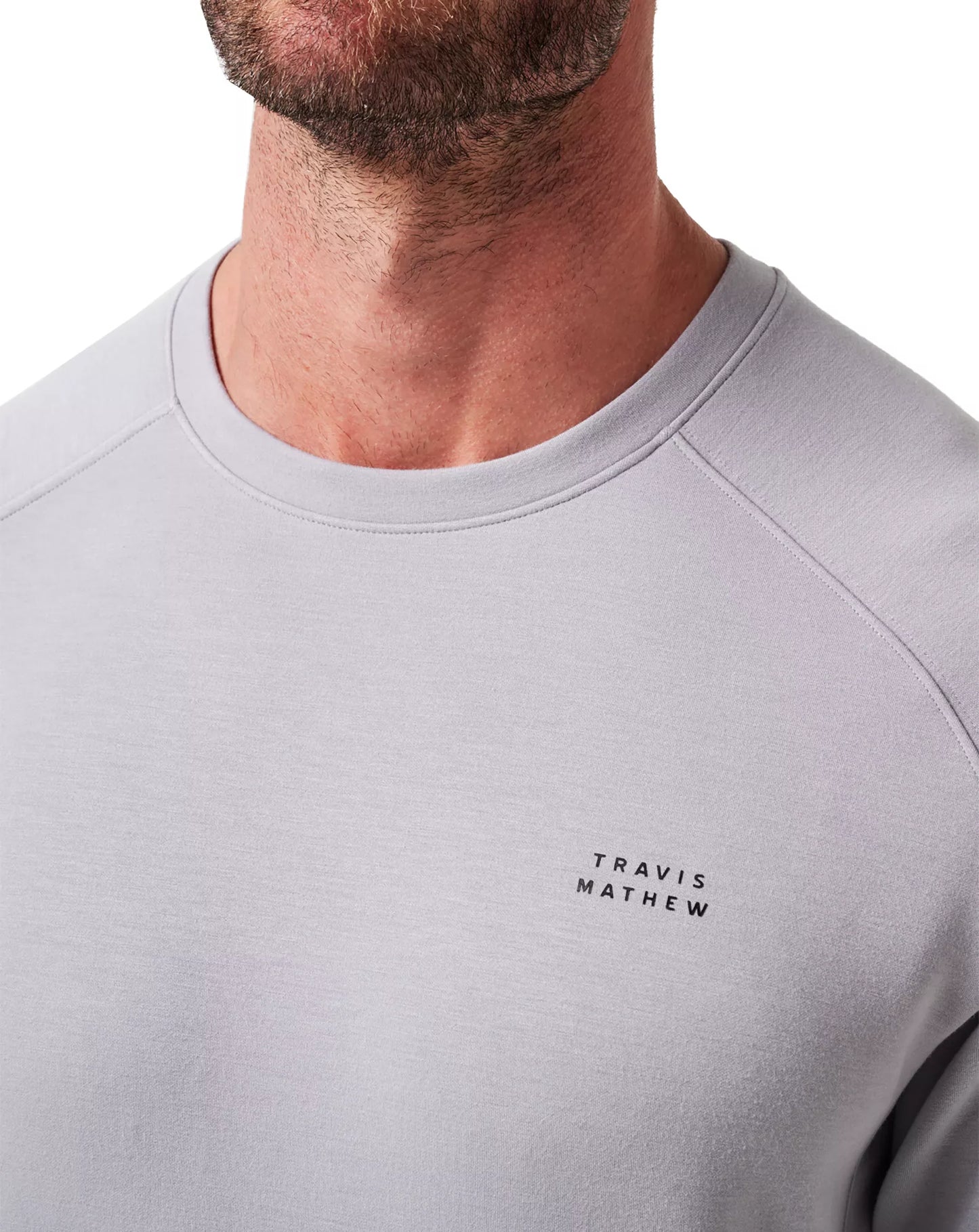 TravisMathew Return Trip Crewneck - Sleet
