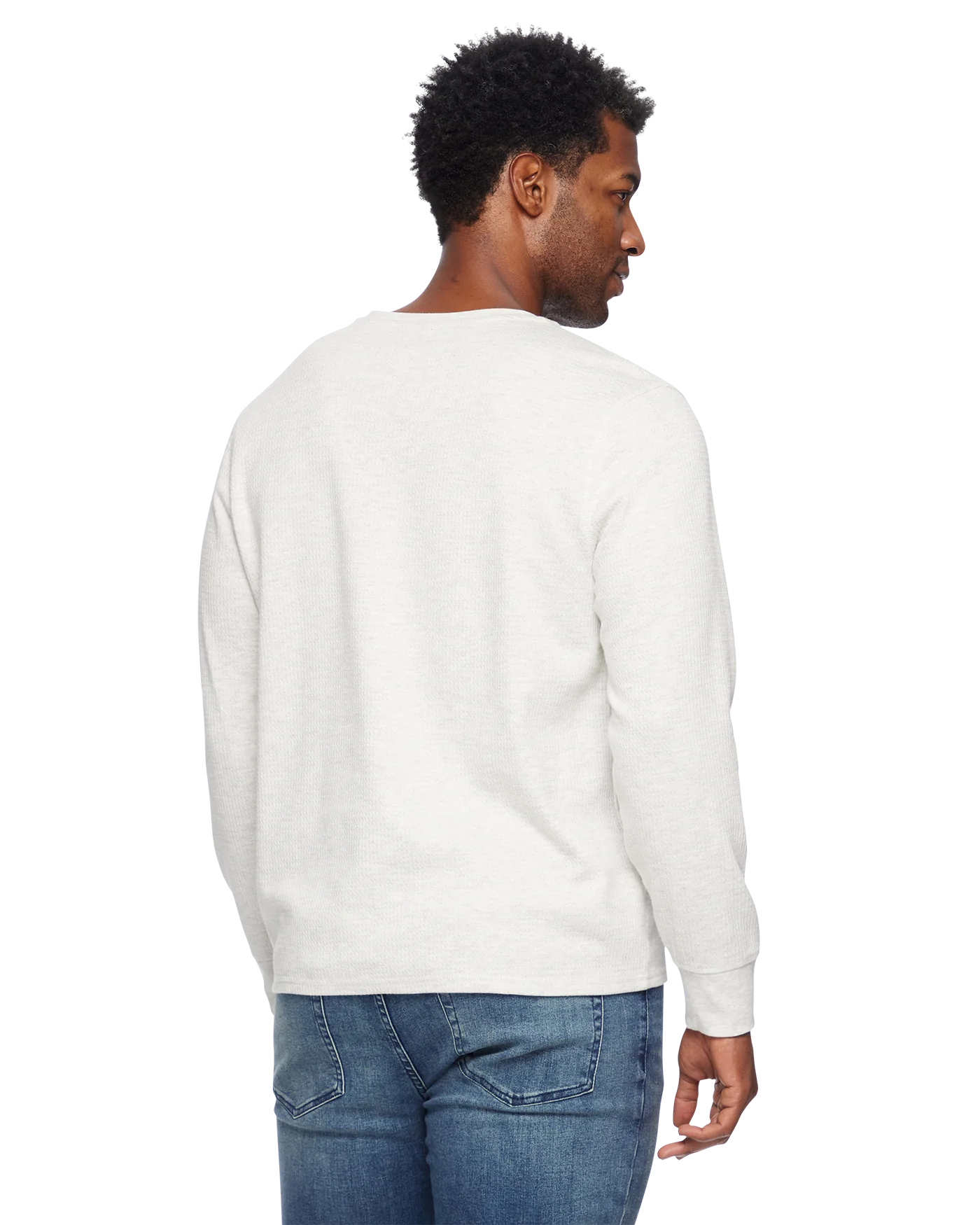 Waffle Henley - Oatmeal