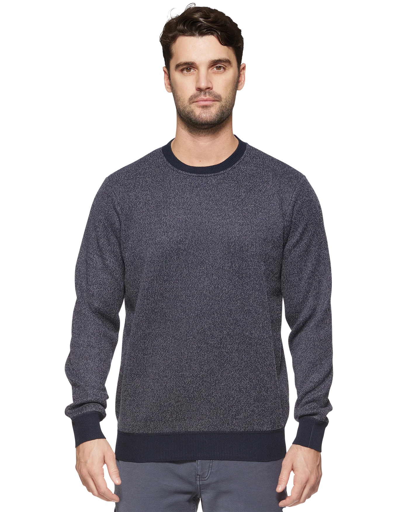 Bedford Fleece Lined Crewneck - Navy