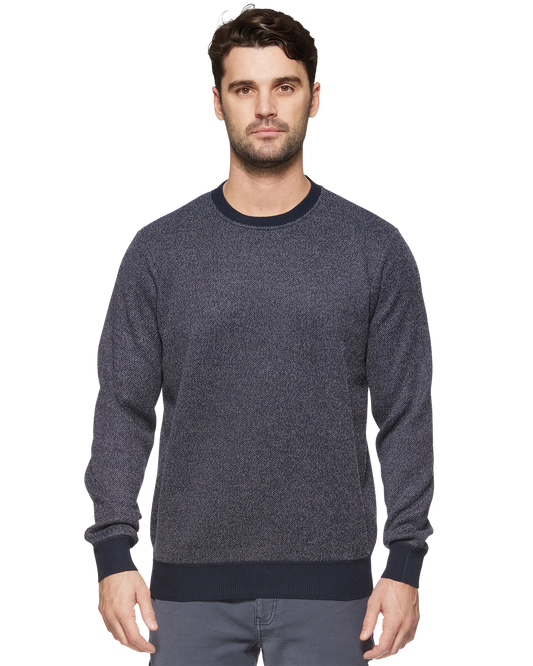 Bedford Fleece Lined Crewneck - Navy