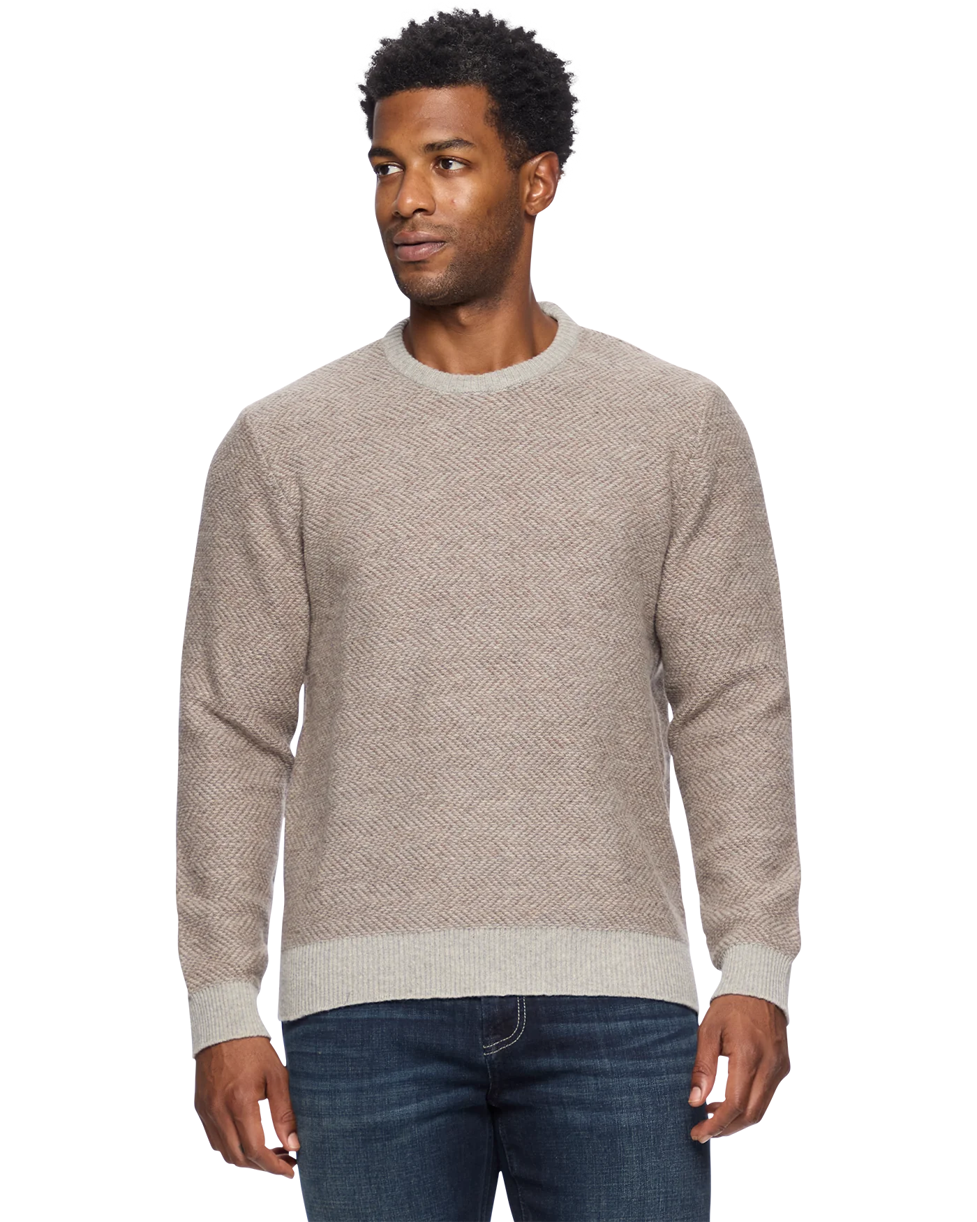 Cortez Wool Crewneck Sweater - Tan