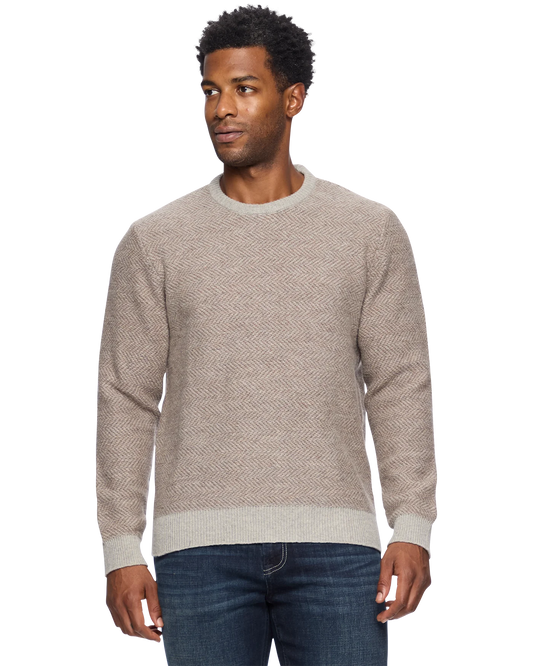 Cortez Wool Crewneck Sweater - Tan