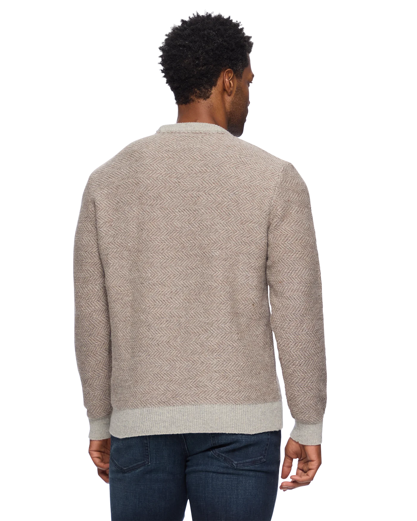 Cortez Wool Crewneck Sweater - Tan