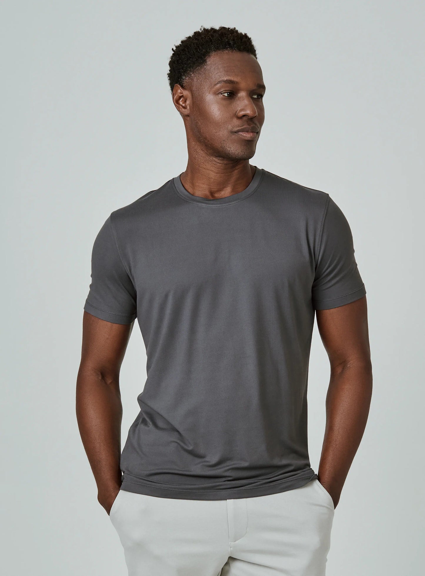 Core Crew Neck Tee - Graphite