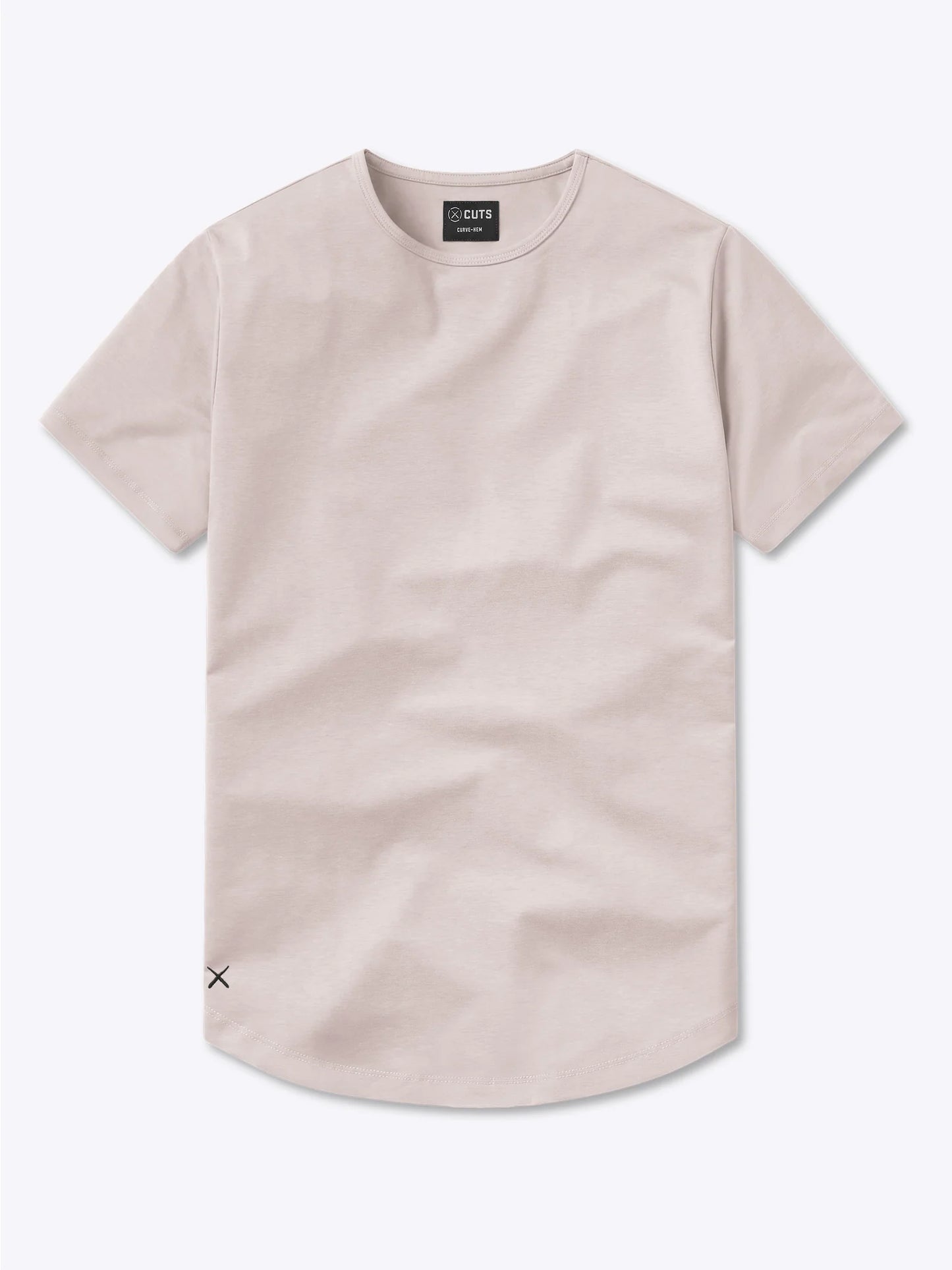 Cuts Curve-Hem Tee - Desert Sandstone
