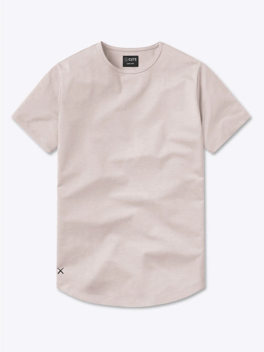 Cuts Curve-Hem Tee - Desert Sandstone
