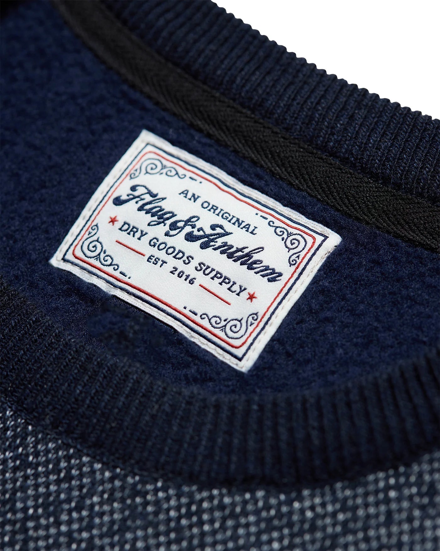 Bedford Fleece Lined Crewneck - Navy