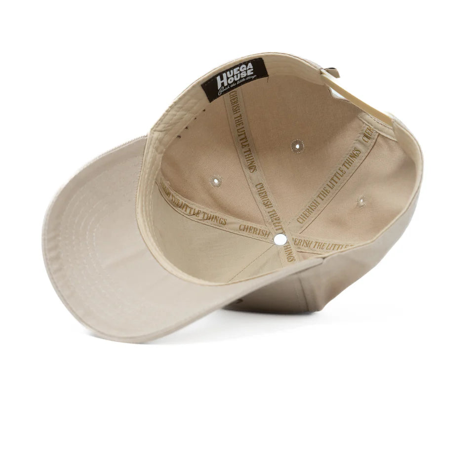 Retro Script Hat - Khaki