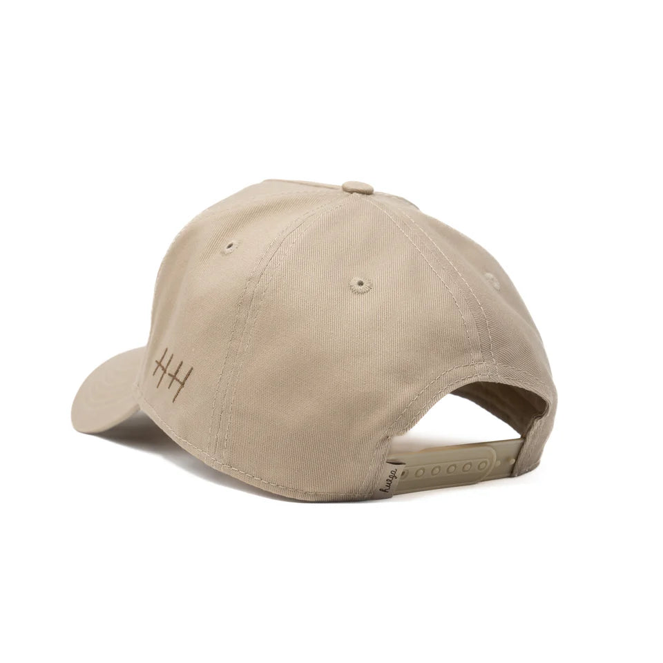 Retro Script Hat - Khaki