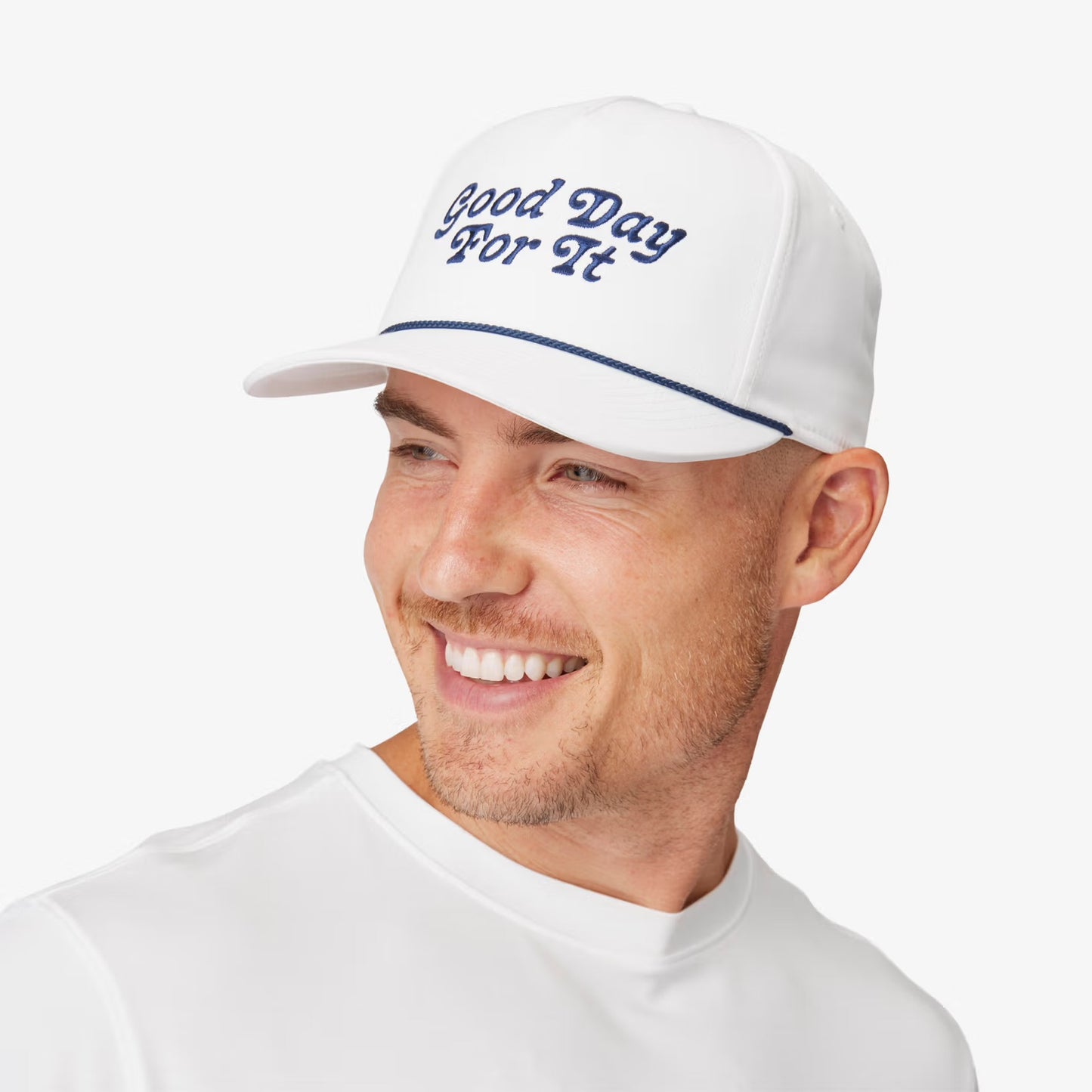 Good Day For It Rope Hat - White