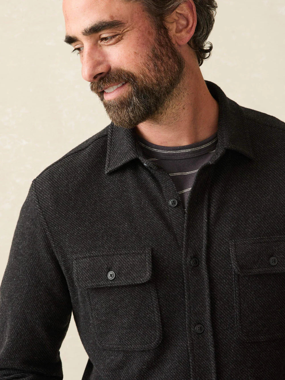 Legend Sweater Shirt - Heathered Black Twill