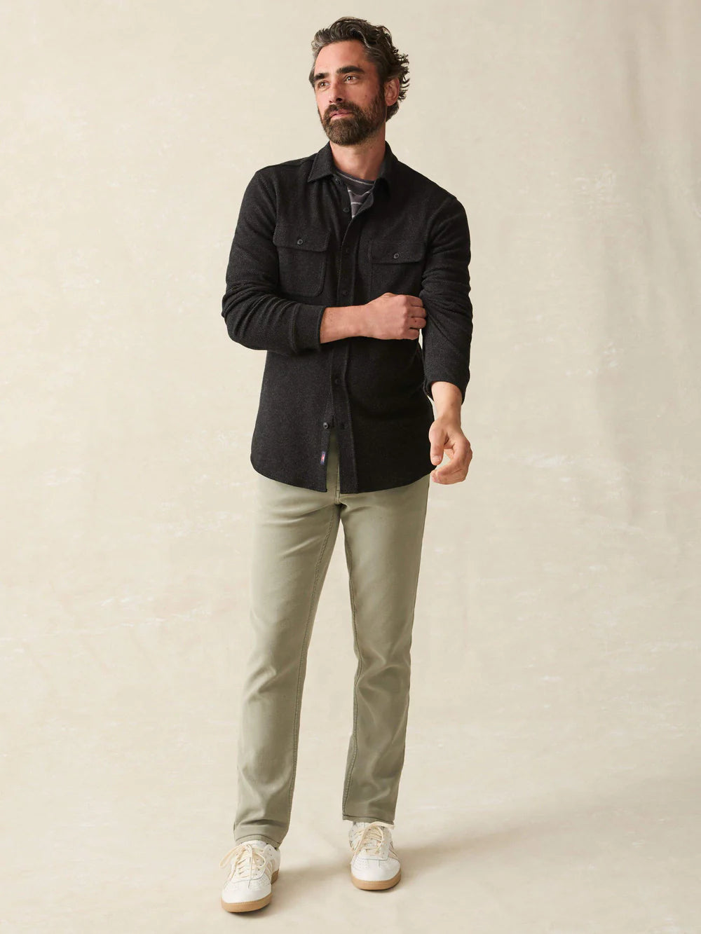Legend Sweater Shirt - Heathered Black Twill