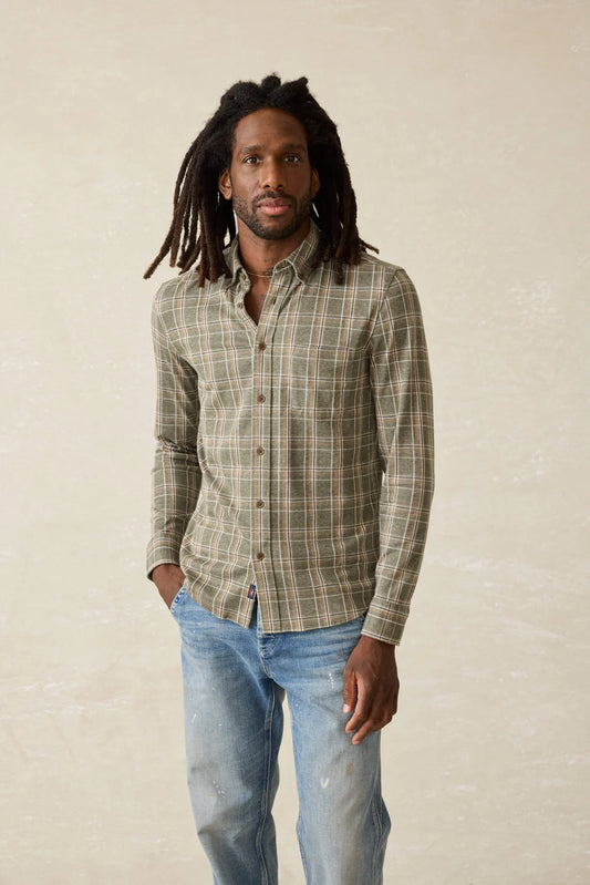 Coastline Knit Shirt - Pleasant Hill Plaid