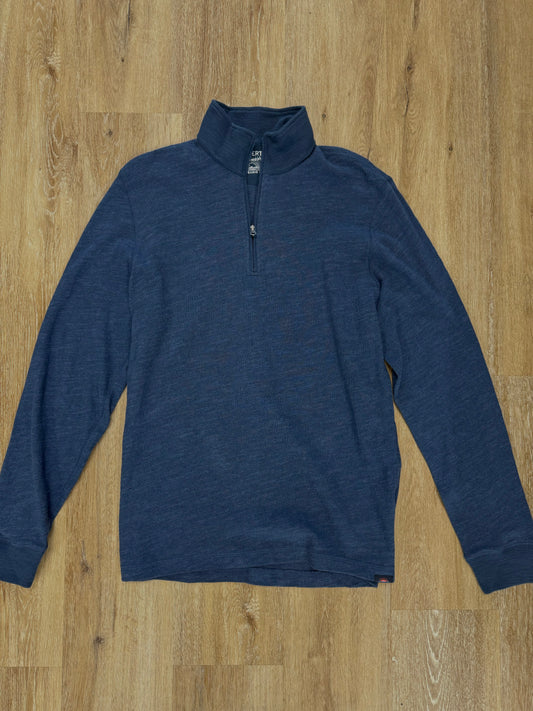 Sunwashed Slub Quarter Zip - Navy