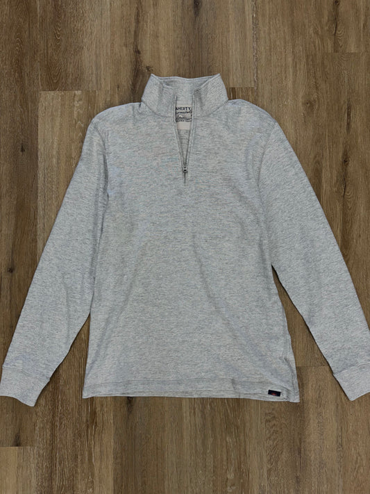 Sunwashed Slub Quarter Zip - Grey