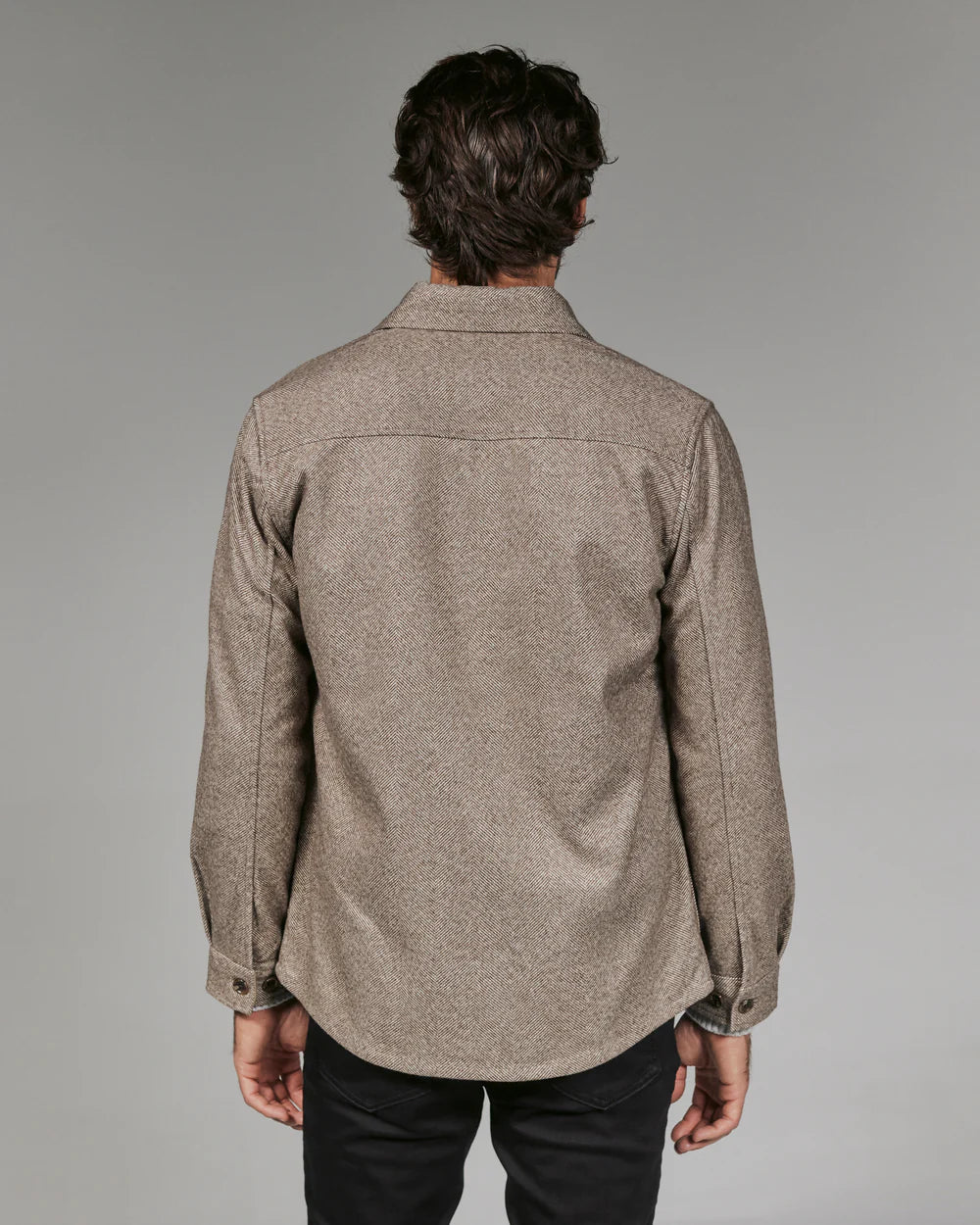 Generation Herringbone Shacket - Umber