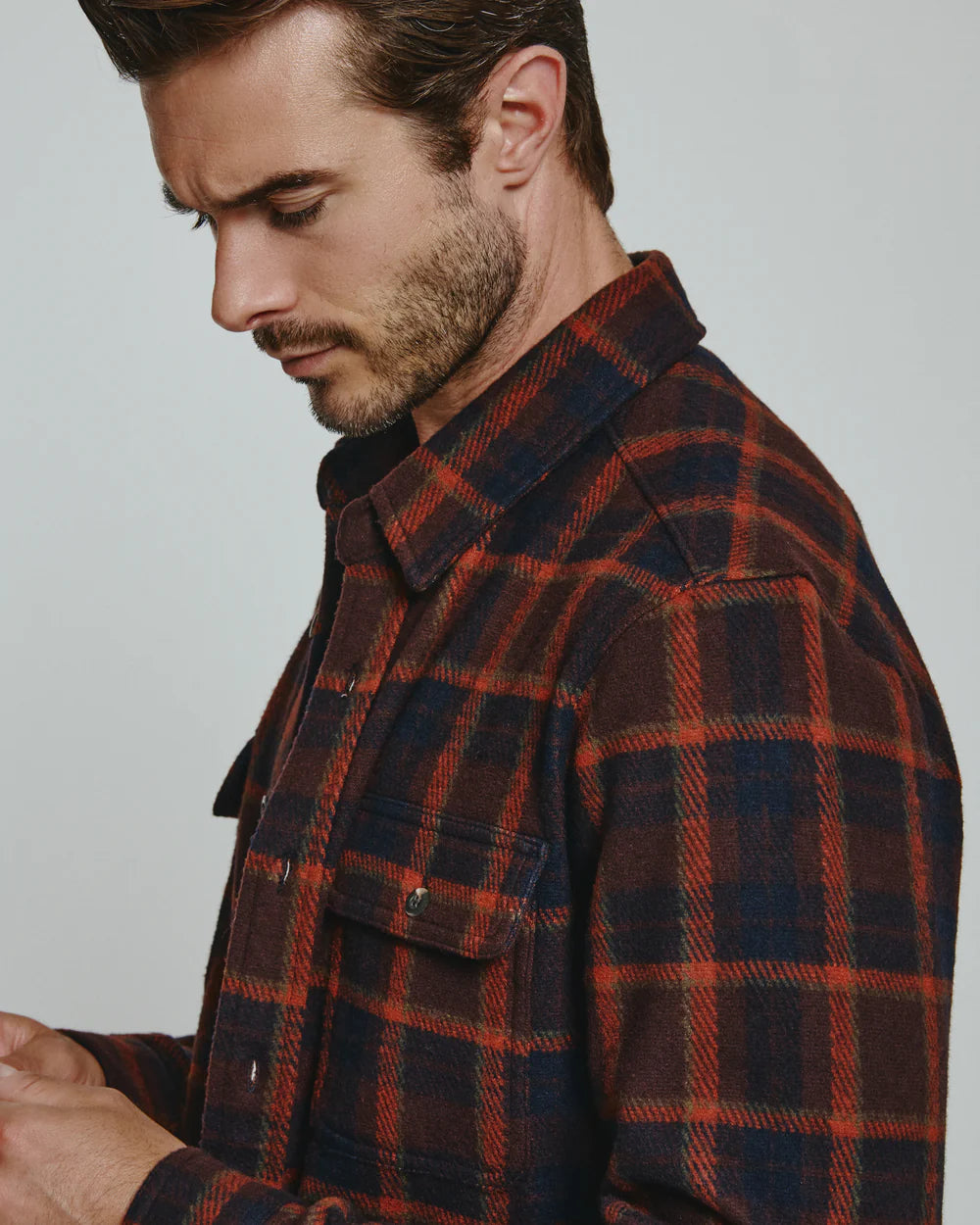 Generation Plaid Shirt - Burgundy