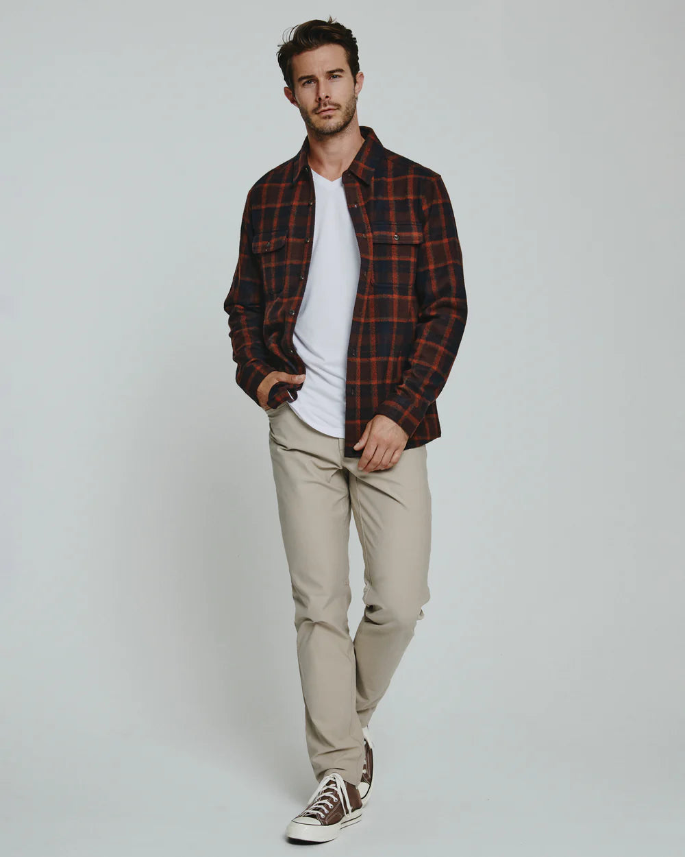 Generation Plaid Shirt - Burgundy